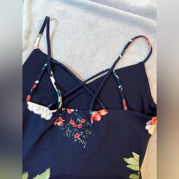 Fortune + Ivy Floral Double Slit Crossback Sleeveless V-Neck Maxi Dress - Picture 8 of 9